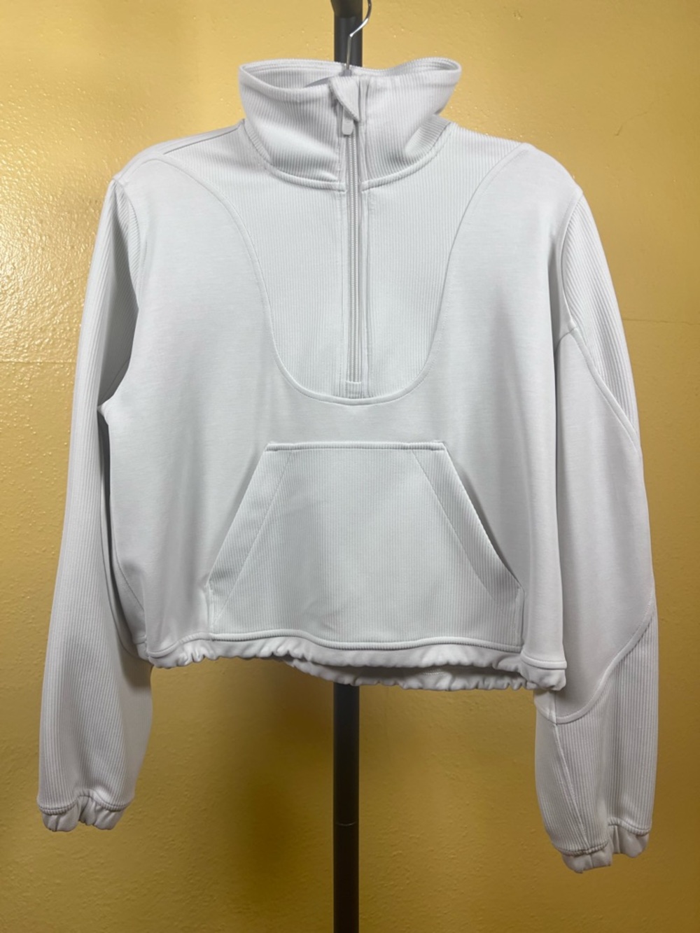 Lululemon Brushed Softstreme Ribbed Half Zip Pullover, size 4 - Picture 3 of 8